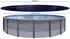 QUICK STAR Pool-Abdeckplane Rund Ø830cm, 200g/m² PE, UV-resistent, Schwarz (84110)