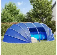 vidaXL Poolzelt Kuppel 640 x 432 x 205 cm Azure Blau