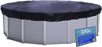 QUICK STAR Runde Poolabdeckung &Oslash;460cm, schwarz, UV-resistent, 200g/m&sup2; (84102)