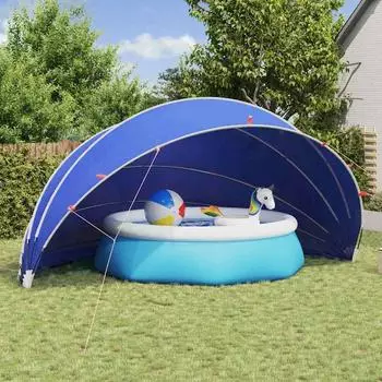 vidaXL Pool-Dome Gr&uuml;n 592x590x275cm