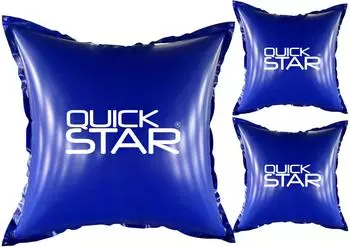 QUICK STAR Poolkissen eckig 120x120cm, PVC 0,44mm, blau, 3 St&uuml;ck (85503)