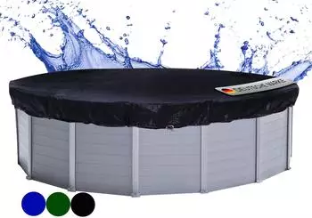 QUICK STAR Poolabdeckung Rund &Oslash;680cm, 200g/m&sup2; PE, schwarz, UV-resistent (84107)