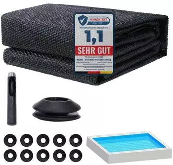 Melko Solarfolie Pool 549x274cm mit &Ouml;sen, PVC, Schwarz (50004880)