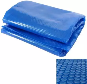 Mendler Pool-Solarabdeckplane 400&micro;m rechteckig 6x4m blau (66362)