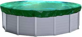 QUICK STAR Poolabdeckung rund Ø 520cm, grün, UV-resistent, 200g/m² (für Pools 420-460cm)