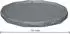 Bestway Premium Winterabdeckplane rund Ø370cm, grau (58949)