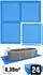 Eyepower Pool-Bodenschutzmatte 8,4m² EVA, 24 Stück 62x62cm, blau (16915)