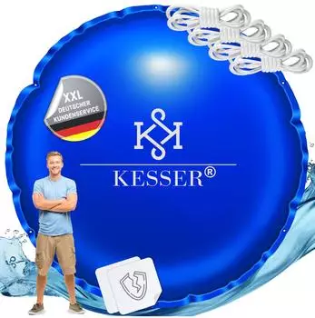 Kesser Poolkissen Luftkissen &Uuml;berwinterung, PVC, rund ⌀400cm, blau (KESSER-PK400)