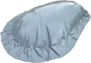CF Aeroshield aufblasbare Poolabdeckung oval 700x350cm, 580g/m² grau