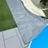 CF Aeroshield aufblasbare Poolabdeckung Achtform 525x320cm, 580g/m² grau