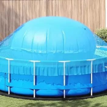 vidaXL Pool-Winterkissen rund blau Ø310x180cm PVC (42024533)