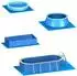 Eyepower Pool-Unterlegmatten 20 EVA-Matten 62x62cm blau (16914)