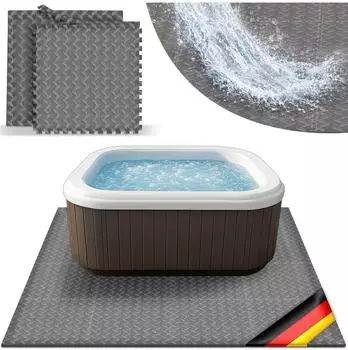 tillvex Whirlpool Bodenschutzmatte eckig 200cm grau (TVEWPU-001)