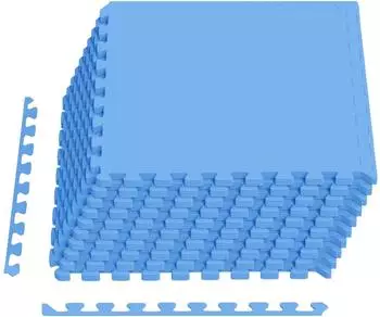 vidaXL Pool-Bodenschutzmatte EVA-Schaum, blau, 40 Stk., 14,4m&sup2; (3433296)