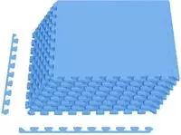 vidaXL Pool Bodenschutzmatte 24 stk. Blau 8,64 m&sup2; EVA-Schaum