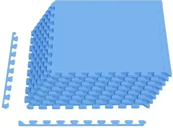 vidaXL Pool-Bodenschutzmatte EVA-Schaum blau 8,64m&sup2; 24 Stk.