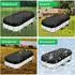 LuxusKollektion Poolabdeckung rechteckig UV-Schutz, schwarz, 265x175cm