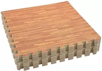 vidaXL Puzzle-Bodenschutzmatte 12 Stk., Holzoptik, 4,32m² EVA-Schaum (3433275)