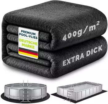 tillvex Pool Unterlage Geotextil rund &Oslash; 490cm, 400g/m&sup2; (TVPUV-005)