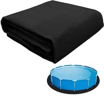 LuxusKollektion Pool Bodenschutzmatte rund 4m, Filz, rutschfest