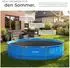 TecTake Pool-Solarfolie, rund, schwarz, Ø250cm