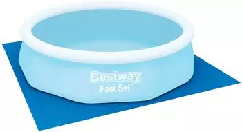 Bestway Bodenschutzplane 335x335cm, blau, quadratisch (58001)