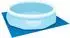 Bestway Bodenschutzplane 335x335cm, blau, quadratisch (58001)