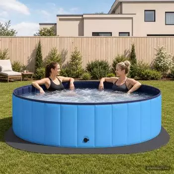 vidaXL Pool Bodenschutzmatte rund, EVA-Schaum, schwarz, 25 Stk. &Oslash;292cm (42042636)