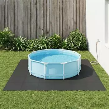vidaXL Pool-Bodenschutzmatte 24 Stk. EVA-Schaum, schwarz, 8,64m²
