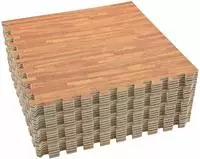 vidaXL Pool Bodenschutzmatte 24 stk. Holz 8,64 ㎡ EVA-Schaum