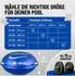 Monzana Poolkissen XXL rund Ø2m blau -20°C (110285)