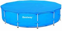 Bestway Poolabdeckung 58037, aus PVC, schwarz, mit Spannseil, f&uuml;r Pools bis &Oslash; 366