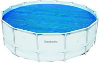 Bestway Poolabdeckung 58252 aus PE, blau, mit W&auml;rmespeicherung, f&uuml;r Frame Pools &Oslash;