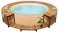 vidaXL Whirlpool-Verkleidung 273x53 cm Akazie Massivholz