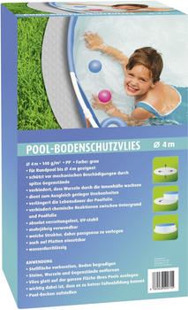 Premium Garden Pool -Bodenschutzvlies 140g/m² Ø4m hellgrau