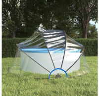 vidaXL Pool-Kuppel Rund 315x158 cm PVC