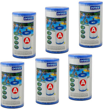 Intex Filterkartusche Typ A weiß Ø 4,7 cm (Innen) 6 Stück