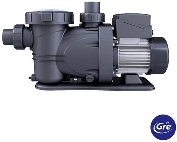 Gre Pool-Filterpumpe Selbstansaugende 1,5 PS bis zu 27 m³/h Schwarz
