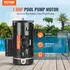 VEVOR Poolpumpenmotor 1PS 56Y-Rahmen 115/230V 3450U/min 90μF/250V