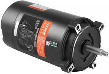 VEVOR Poolpumpenmotor 0,75PS 56J-Rahmen 3450U/min 115V/230V CCW (HM14065LCb)