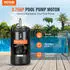 VEVOR Poolpumpenmotor 0,75PS 56J-Rahmen 3450U/min 115V/230V CCW (HM14065LCb)