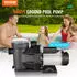 VEVOR Schwimmbadpumpe Doppelgeschwindigkeit 1800W 33000l/h (SPP250E-II)
