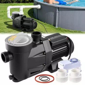 VEVOR Poolpumpe Einzelgeschwindigkeit 1300W 28800L/h (SPP200E)