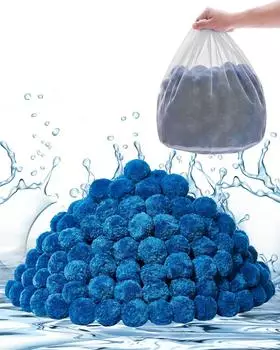 VEVOR Filter Balls für Sandfilter 1,83kg Polyesterfaser, Blau