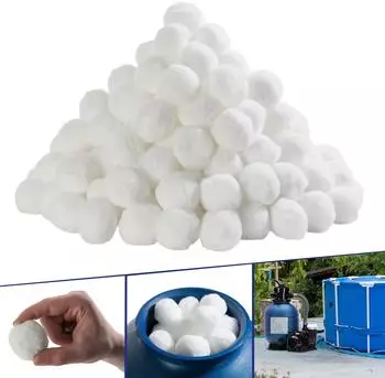 Arebos Filterb&auml;lle f&uuml;r Sandfilter 700g, Polyethylen, wei&szlig;