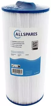 AllSpares Spa Wasserfilter PTL50W-SV-P-4 / 6CH-50 (Ø152x341mm) (AS-SPA330)