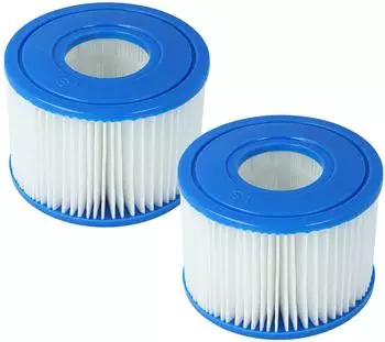 vhbw Filterkartusche Typ S1 f&uuml;r Intex PureSpa 28403E, 2er-Pack, wei&szlig;/blau (174186352)
