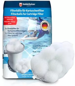 Veddelholzer Garten Ersatzfilter f&uuml;r Kartuschenfilteranlagen Pool/Whirlpool (2er-Pack)