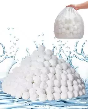 VEVOR Filterb&auml;lle f&uuml;r Sandfilter 2,1kg Polyesterfaser, wiederverwendbar