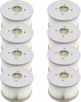 LuxusKollektion Whirlpool Ersatz-Filterkartusche f&uuml;r MSPA, wei&szlig;, 8 St&uuml;ck